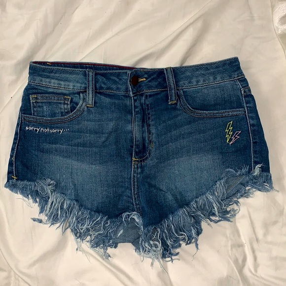 Fashion Nova Embroidered Shorts - Picture 1 of 2
